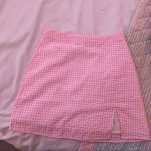Princess Polly Skirt | Pink Gingham | Size 0